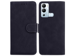 Capa De Celular Flip Em Couro Sintético Com Toque Suave E Cor Pura Para Infinix Hot 12i