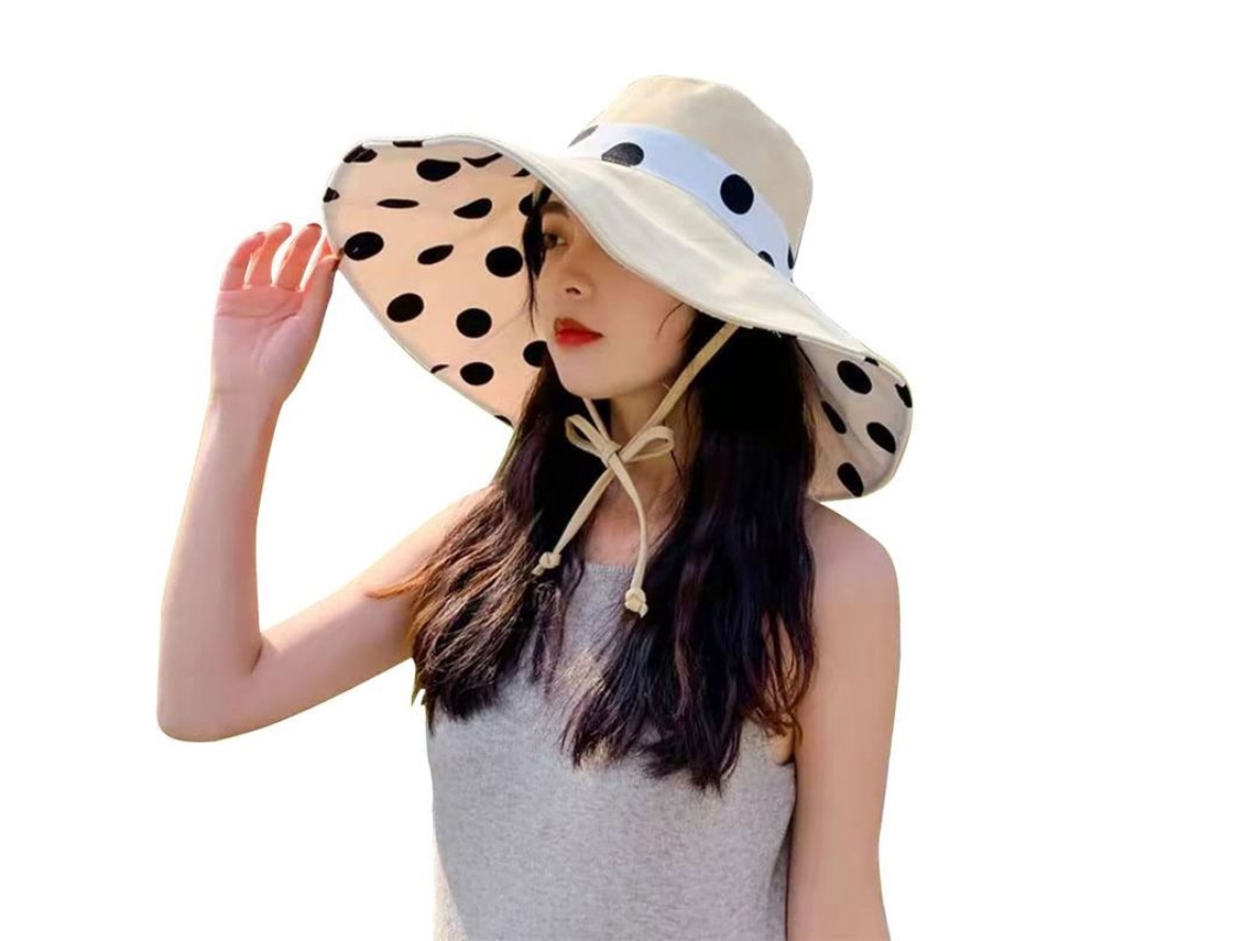 2026 sombrero de Sol para Mujer Linjou de Dos Lados Con Ala Ancha Plegable Upf 50+
