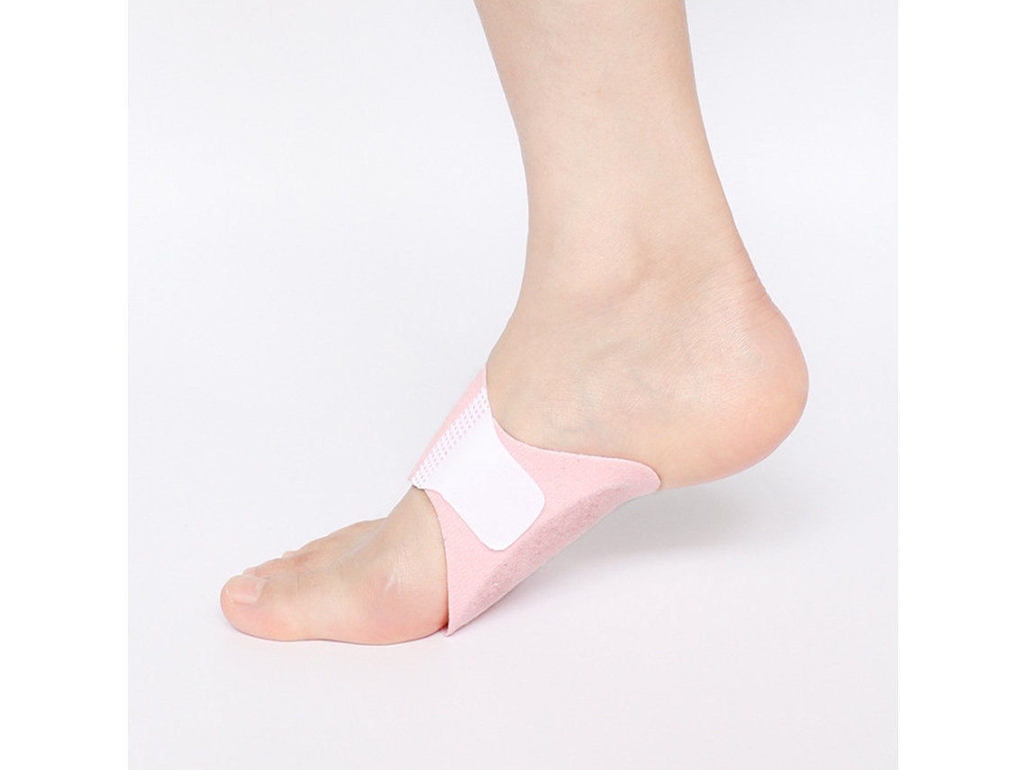 Almofada Envolvente De Arco - 2 Pares (versão Com Tira) | Almofada Contornada Perfurada Com Orifícios De Massagem, Sbr E Poliéster Pink