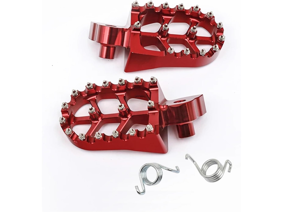 Apoios de Pés Cnc para Motocicletas Yz 65 85 125 Pedaleiras Usinadas Frenagem Aprimorada Maior Segurança