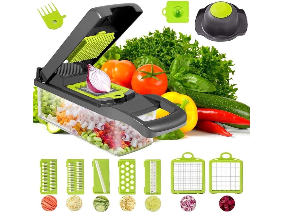 Mandolina Cortador de Vegetais com Caixa, Manual, Verde ZYBLSSBB