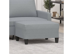 Vidaxl Apoio De Pés 70x55x41 Cm Tecido Cinzento-claro
