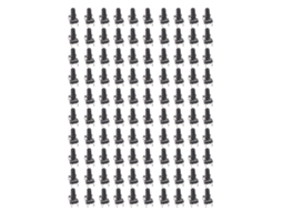 Interruptor De Botão Táctil Momentâneo Dip 100pcs 6x6x12mm Dc12v Plástico Engenharia
