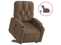 Electric Stand Up Recliner Chair, Electric Stand Up Recliner Chairs Vidaxl Marrom Tecido