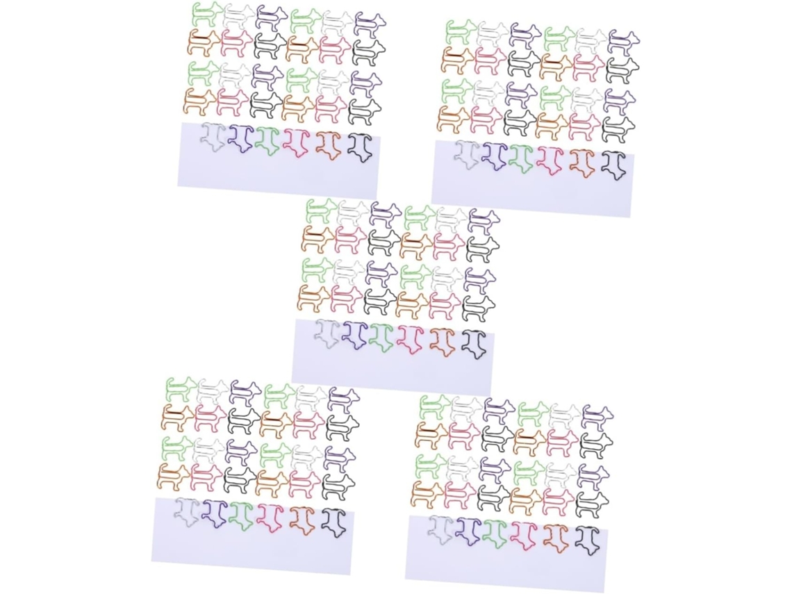 Lalafina 5 conjuntos de alfinetes pequenos e práticos em formato de cachorrinho, documentos de acabamento refinados.