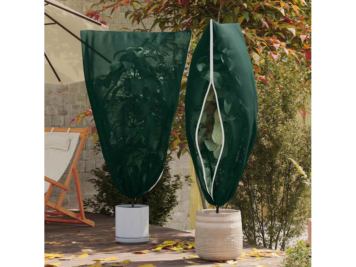 Vidaxl Capas De Fleece Para Proteção Contra Geada 5 Unid. Verde