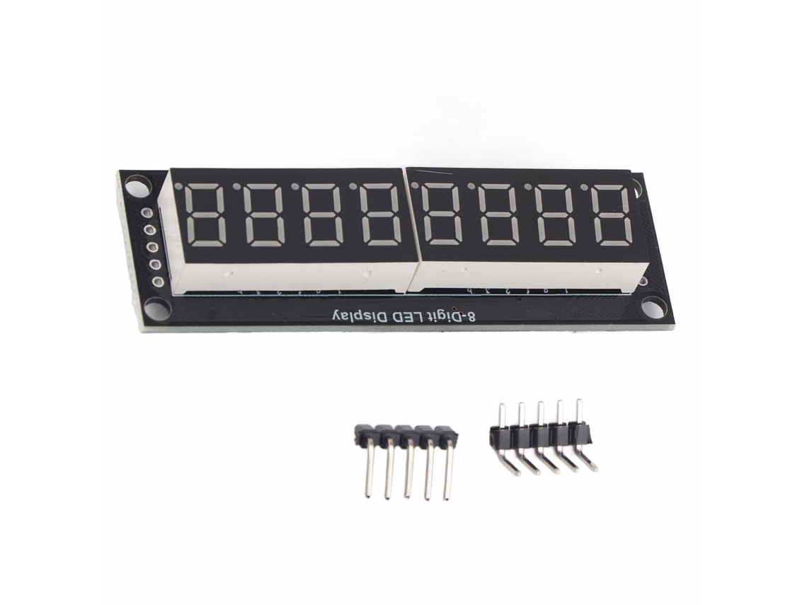 Módulo Display Led Tubo Digital 8 Dígitos 7 Segmentos 0.36 Polegada Chip Tm1637 Amarelo