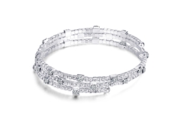 Pulseira Mulher Multicamada Com Strass Colorido