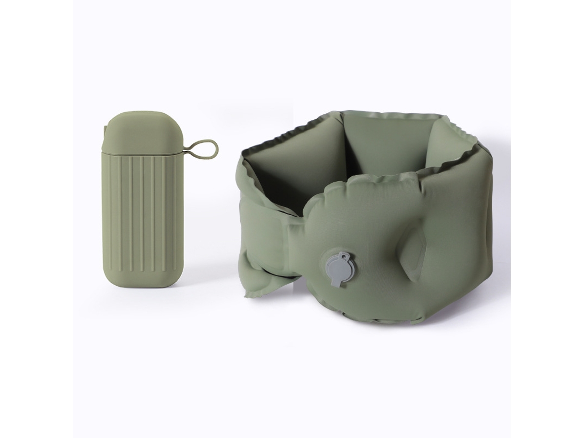 Copo de Bolso Inflável Dobrável Portátil, Verde, Tamanho 13*6,2 Cm Após o Armazenamento ZSANFS
