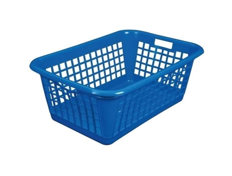 Cesto De Roupa Suja 60 L Azul Aluminium Et Plastique