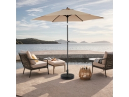 Guarda-sol Retangular Dupla Face 2,7m Com Manivela Para Externo (caqui)