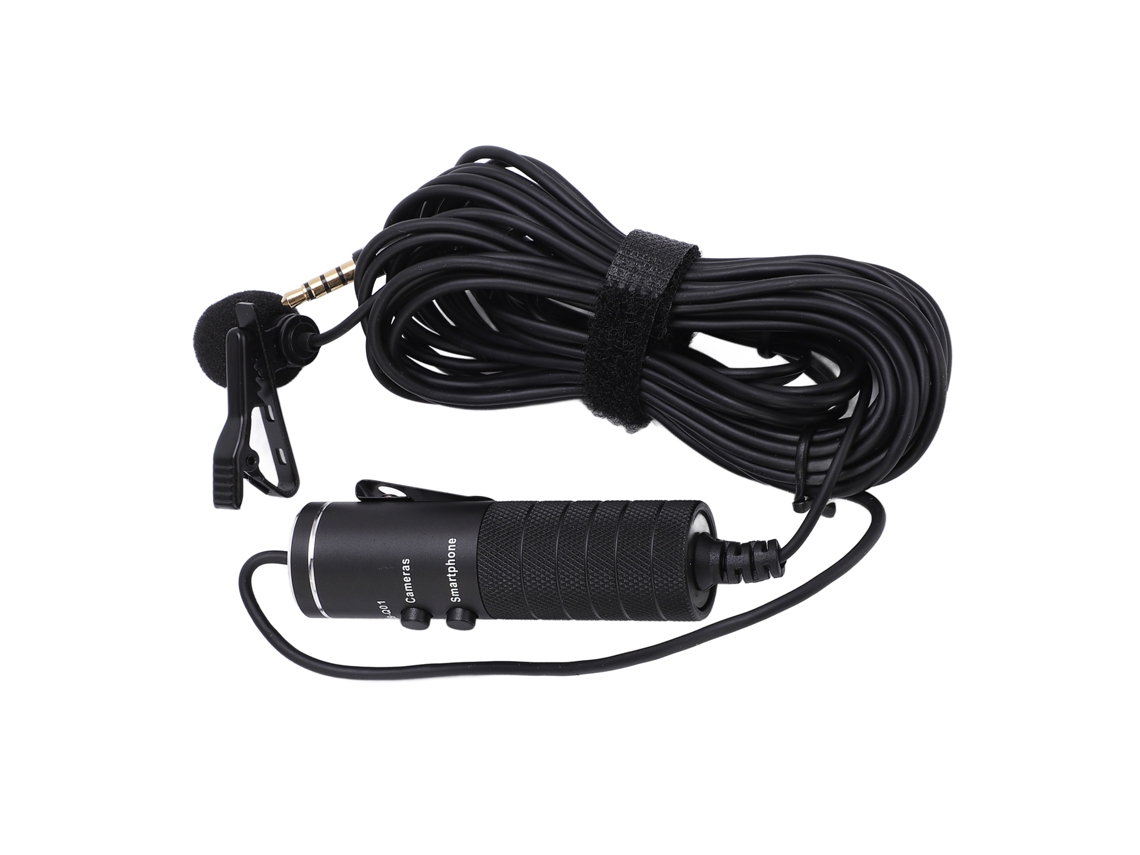 2026 micrófono Lavalier Condensador Omnidireccional 6m Cable 3.5mm para Dslr Cámara Camcorder