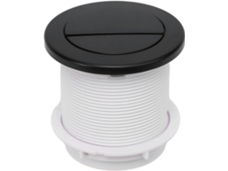 Botão Pneumático Duplo Para Descarga De Vaso Sanitário - Cromado - Redondo - Sistema