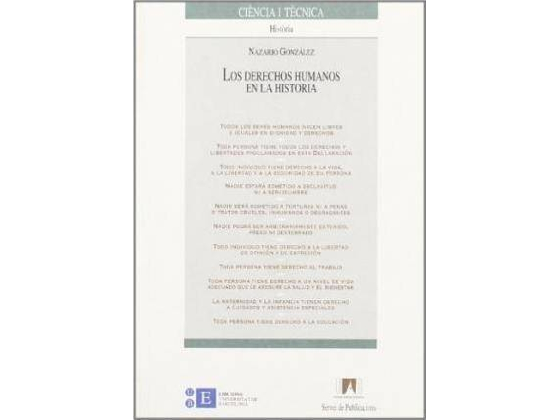 Livro Los derechos humanos en la historia de Nazario Gonzã¡Lez (Espanhol)