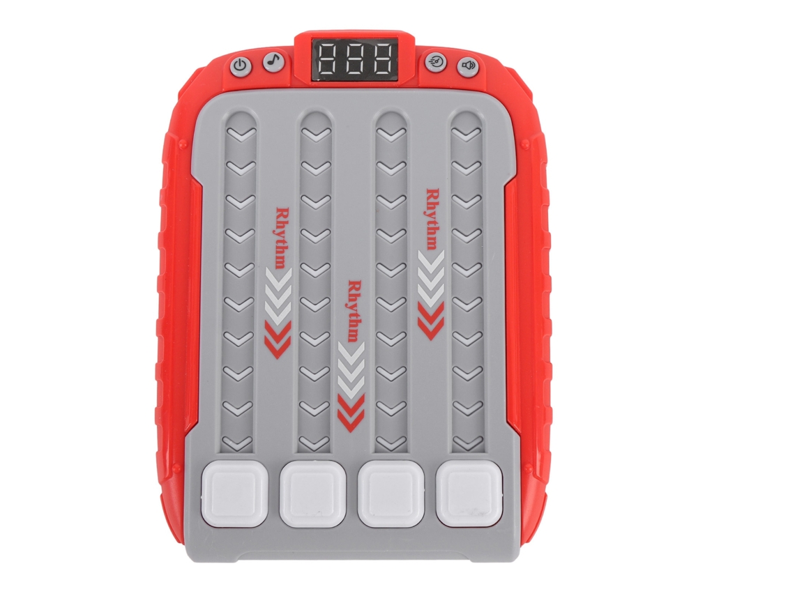 Máquina De Jogo De Ritmo Portátil 6 Níveis Brinquedo Educativo Para Crianças Red Edition 003