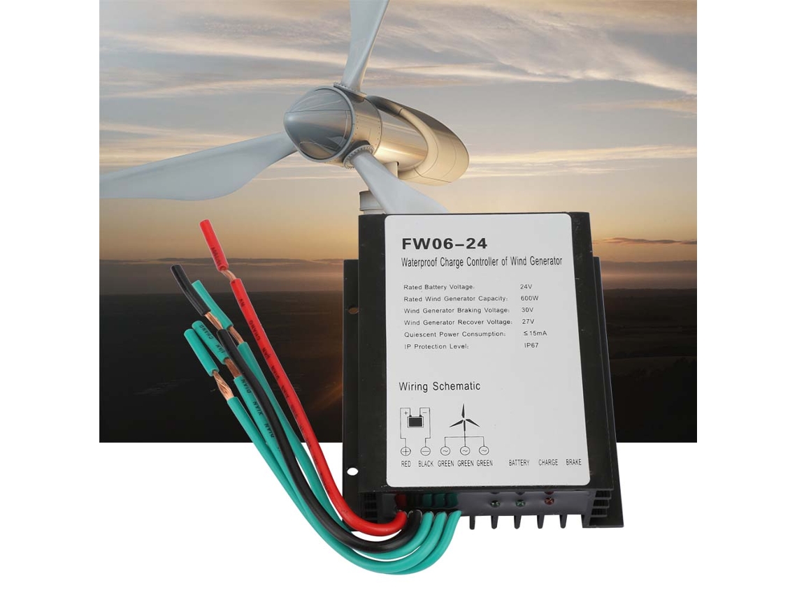 Controlador De Energia Eólica Laxiscreed Ip67 À Prova D'água Para Sistemas De 24v