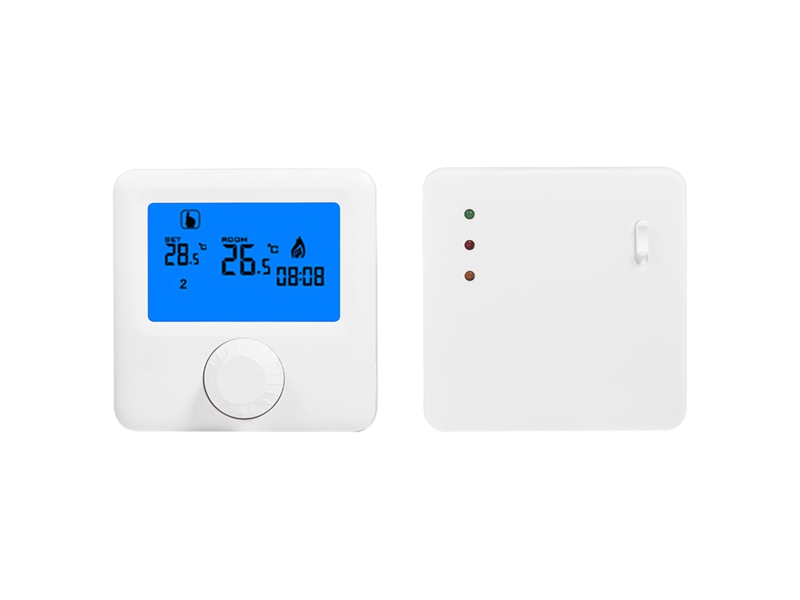 Laxiscreed Termóstato Rf Wireless Com Ecrã Digital Para Gestão De Temperatura E Programação