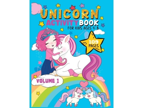 Livro Unicorn Activity Book For Kids 4-8 Have Fun While Learning! Mazes, Dot-to-dot, Word Search, Drawing, And More! De Ana Daring (inglês)