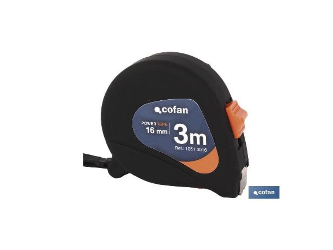Flexómetro antideslizante 16mm x 3 mts