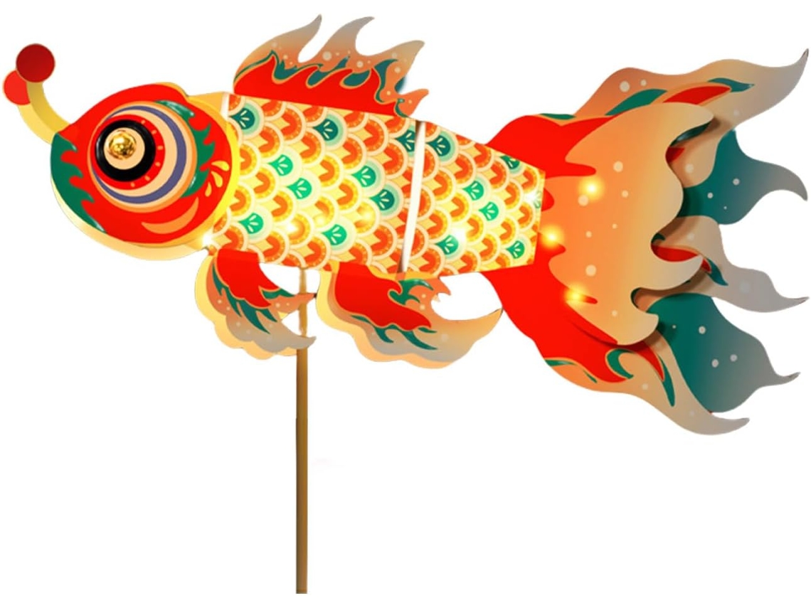 Descubra O Conjunto De Luzes Carpa Cultural, Um Conjunto De Peixes Artesanais Para Crianças E Adultos.