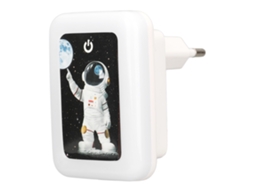 Laxiscreed Luz De Noite Led Ajustável Com Três Temperaturas De Cor E Porta Usb Dupla