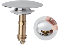 Tapon de Desagüe Pop up de Latón para Fregadero, Clic Clack Con Tapa, Reemplazo para Lavabo de Baño Y Cocina
