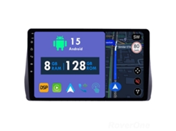 Auto Rádio Carro Bluetooth Autoradio 8GB RAM 128G ROM CarPlay Navegação GPS Ecrã Táctil RoverOne para Toyota Wish 2 II XE20 2009-2017  