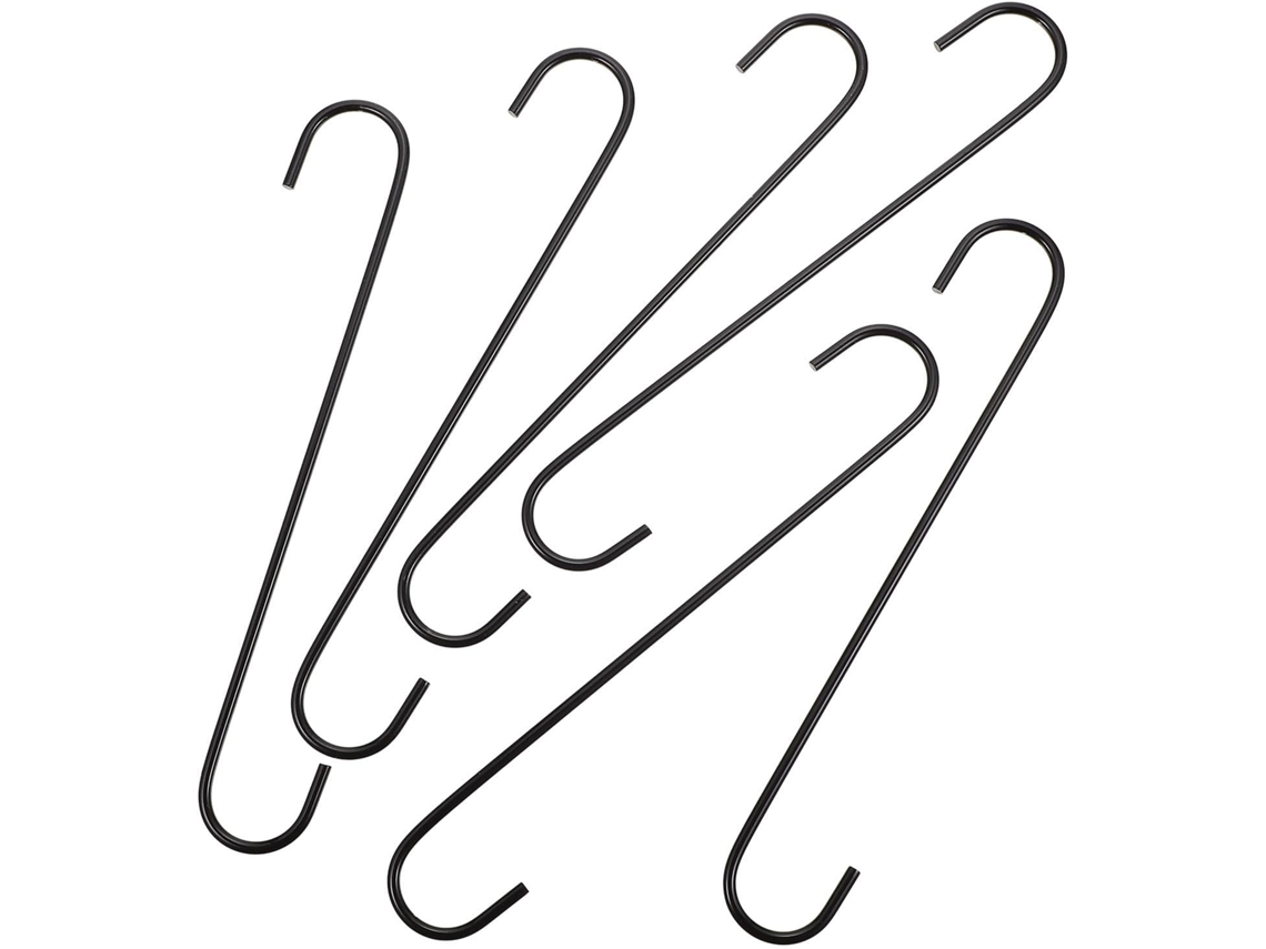 Kit de 6 Ganchos em S de Aço Inoxidável para Jardim e Casa,s À Ferrugem e Dimensionalmente Estáveis, Adequados como CHABERLU