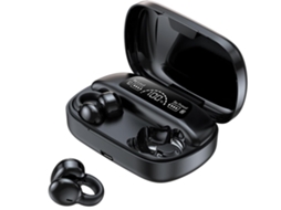 Mini Fones de Ouvido Compatíveis com Bluetooth, Clipe para Jogos Esportivos, Produto Eletrônico com Redução de Ruído JIAPEI (preto)