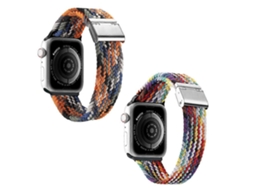 Pulseira De Relógio, Tira Trançada Elástica, Compatível Com Apple Watch Olysi Shop