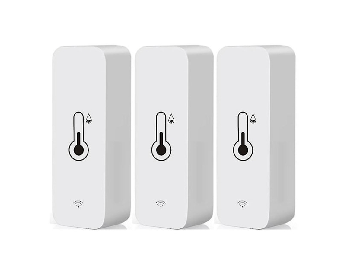 3x Tuya Wifi Sensor De Temperatura E Umidade Termômetro Higrômetro Interno Aquaforge