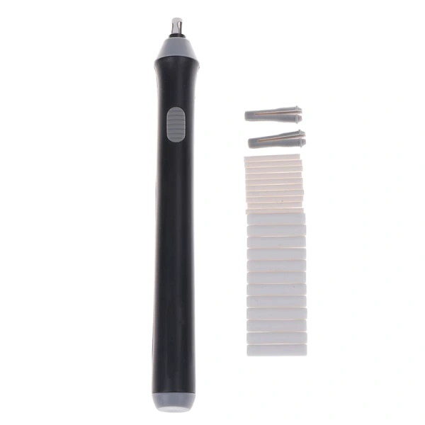 Apagador Elétrico a Pilhas, Conjunto de Apagador Automático com Caneta, Preto, Tamanho Único BRILVIBERA