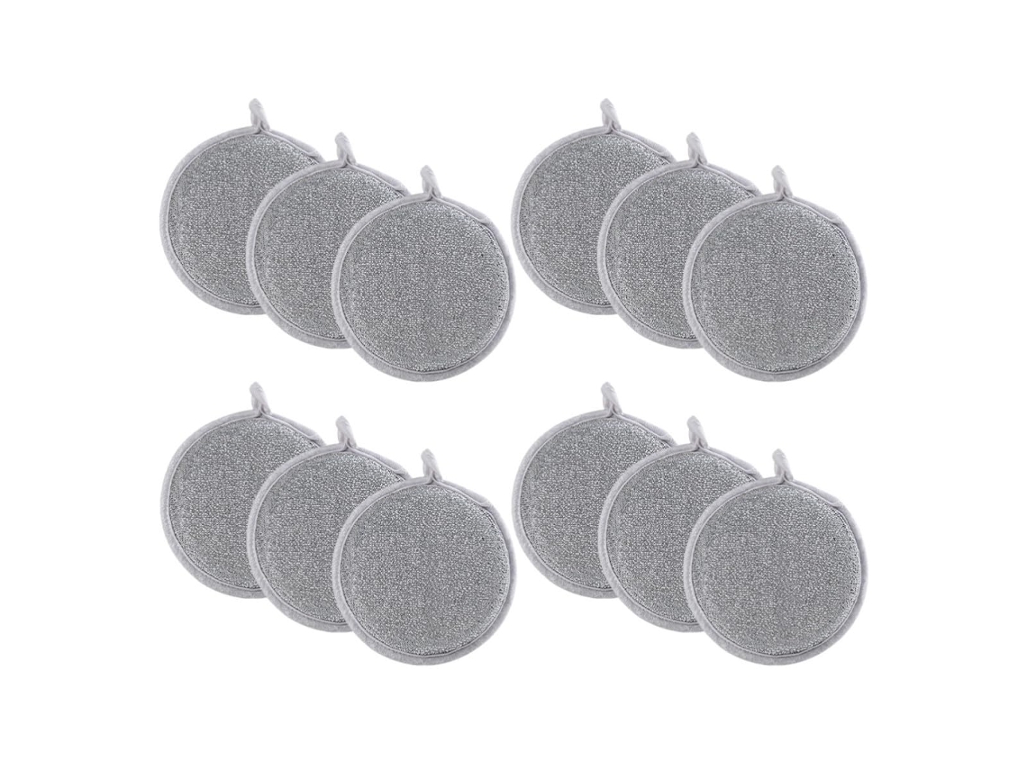 Conjunto De 12 Esponjas De Cozinha Dupla Face Para Lavar Louça E Panelas.