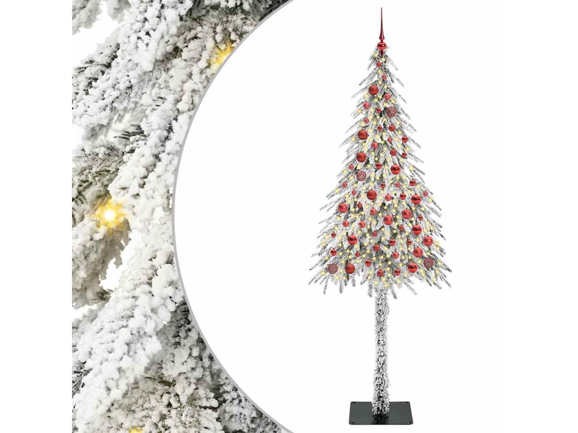 Conjunto 1 Decoração De Natal Vidaxl Branco Plástico (210 Cm)