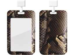 Porta Crachá Com Estampa De Cobra E Cordão, Estojo De Plástico Impermeável Crachá, Capa Protetora Enfermeiros
