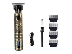 Máquina De Cortar Cabelo Elétrica Sem Fio Usb, Recarregável, À Prova D'água, Profissional, Para Barbeiros.