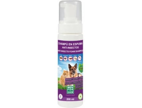 Champô de espuma anti-insetos para gatos e gatos  200ml