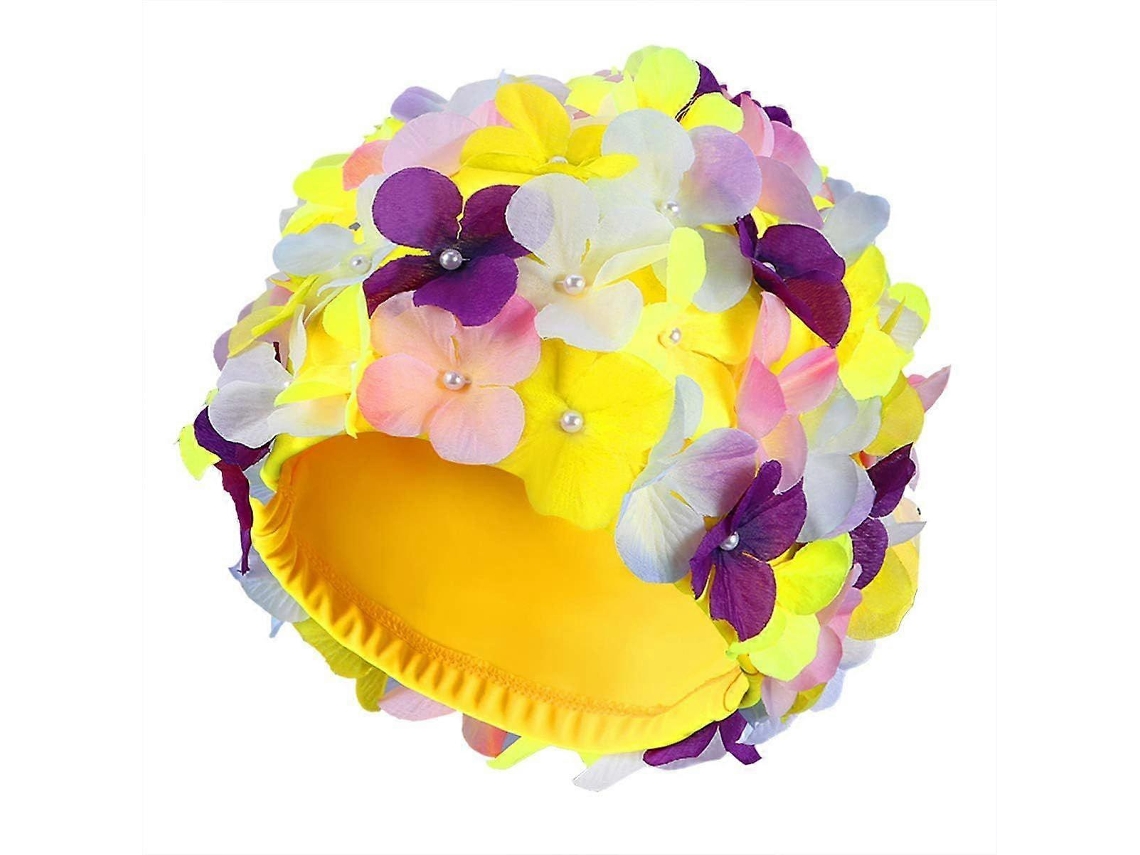 Touca De Natação Com Flor Em 3d