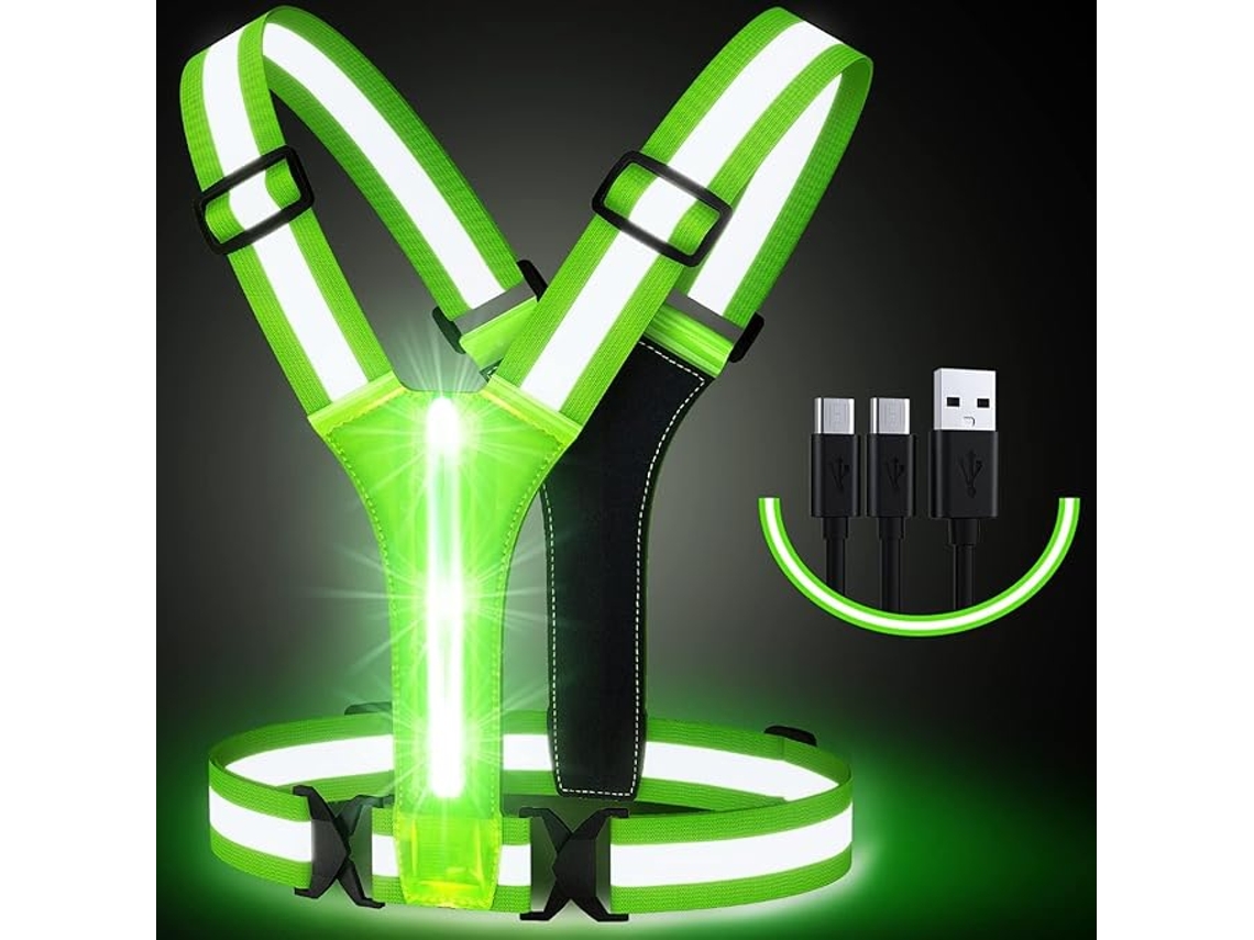 Casaco Refletor Led Usb, Verde de Alta Visibilidade ZYBLSSBB
