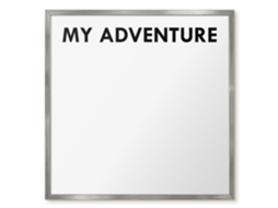 Magnetic Glass Board My Adventure For The Hall Espelharte (50x50 Cm)