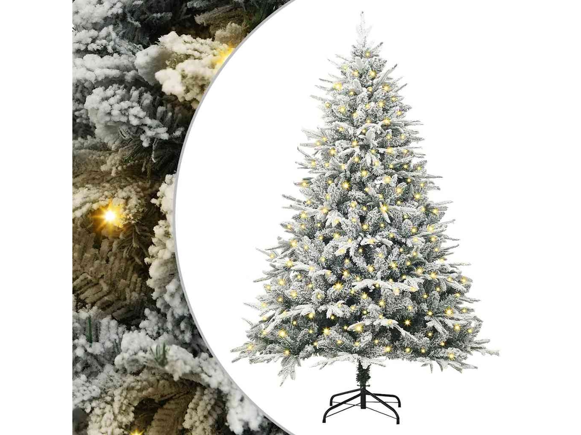 Árvore De Natal Artificial Pré Iluminada Vidaxl Verde Pvc (180 Cm)