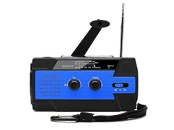 Rádio De Emergência Am/fm/wb Com Manivela Solar E Banco De Energia De 4000 Mah Olysi Shop