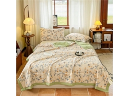 Colcha Acolchoada Fansu Capa de Cama Manta para Ar Condicionado Edredom Microfibra Conjunto Sofá Cobertor Toda