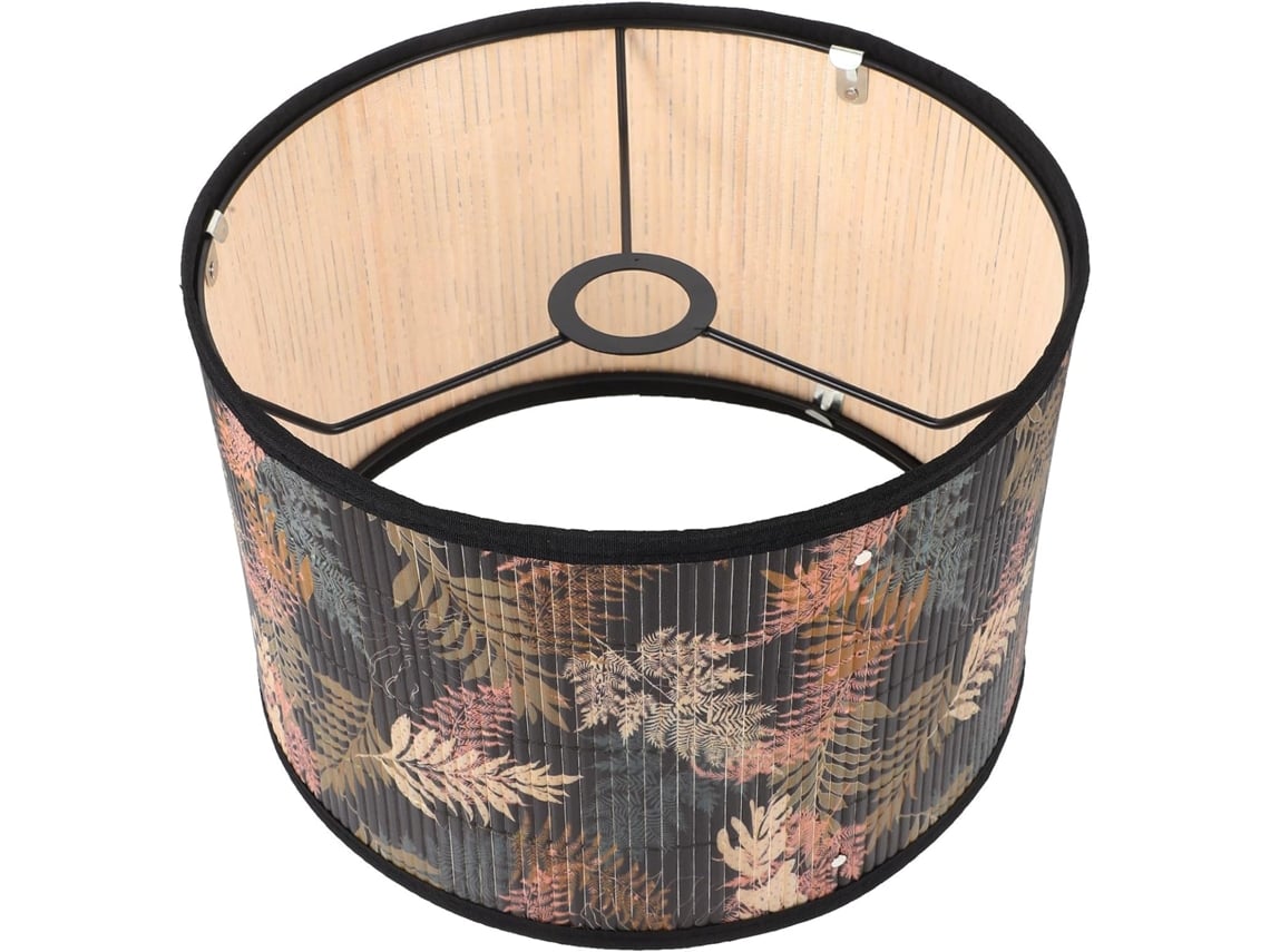 Luminária Pendente de Bambu Natural, Decorativa para Luminárias de Teto e Lustres, Diâmetro Médio, Iluminação. SFUSHOS