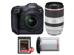 Eos R3 + Rf 24 70mm F/2.8 L Is Usm + Rf 70 200mm F/2.8 L Is Usm + 3 Sandisk 64gb Extreme Pro Cfexpress Type B + Canon Lp e + Ebook Pricedirect CANON
