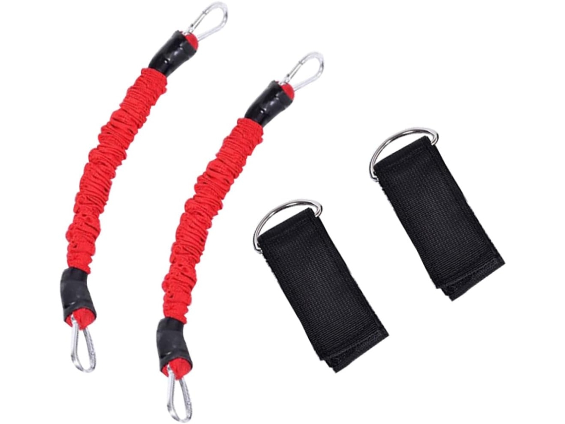 Faixas De Resistência Para Pernas, Ideais Treino Em Casa, Com Pegas Confortáveis Nos Tornozelos E Material