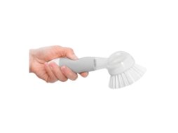 Escova de pratos NOVA LINE com dispenser de sabão, aço, com mangueira