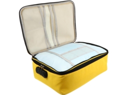 Bolsa Multifuncional Com Fechadura De Combinação Dupla E Grande Capacidade, Feita De Tecido Resistente.