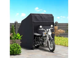 Capa Para Moto Dobrável, Resistente À Água E Ao Inverno, Tamanho Xxl 345x135x191cm, Na Cor Preta Para Uso Externo