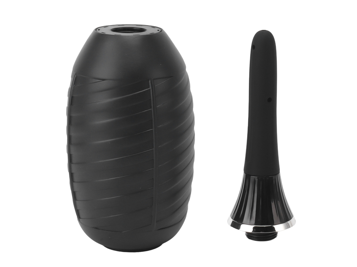 Kit Enema em Bulbo de Silicone Reutilizável Anus Cleaner com Cabeça Macia para Limpeza Intestinal